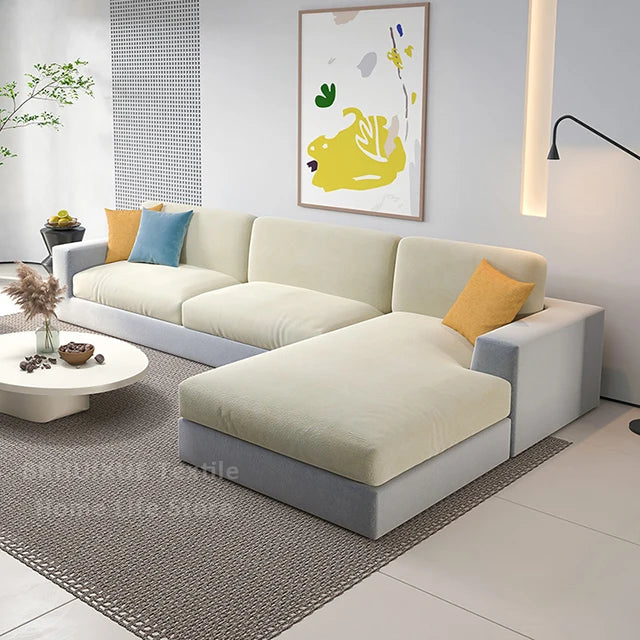 Super Soft Velvet Sofa Seat Cushion Cover Plain Color Stretch Thicken Sofa Cover Sectional Couch L Shape Corner Armchair Covers