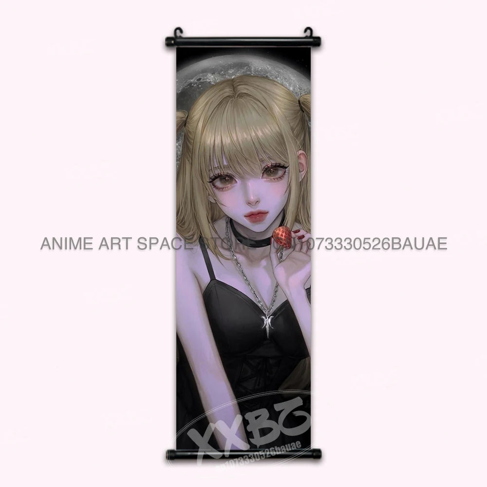 Anime DEATH NOTE Hanging Painting Classic Cartoon Poster Yagami Light Scrolls Pictures Ryuk Home Decor Mural Wall Art For Room