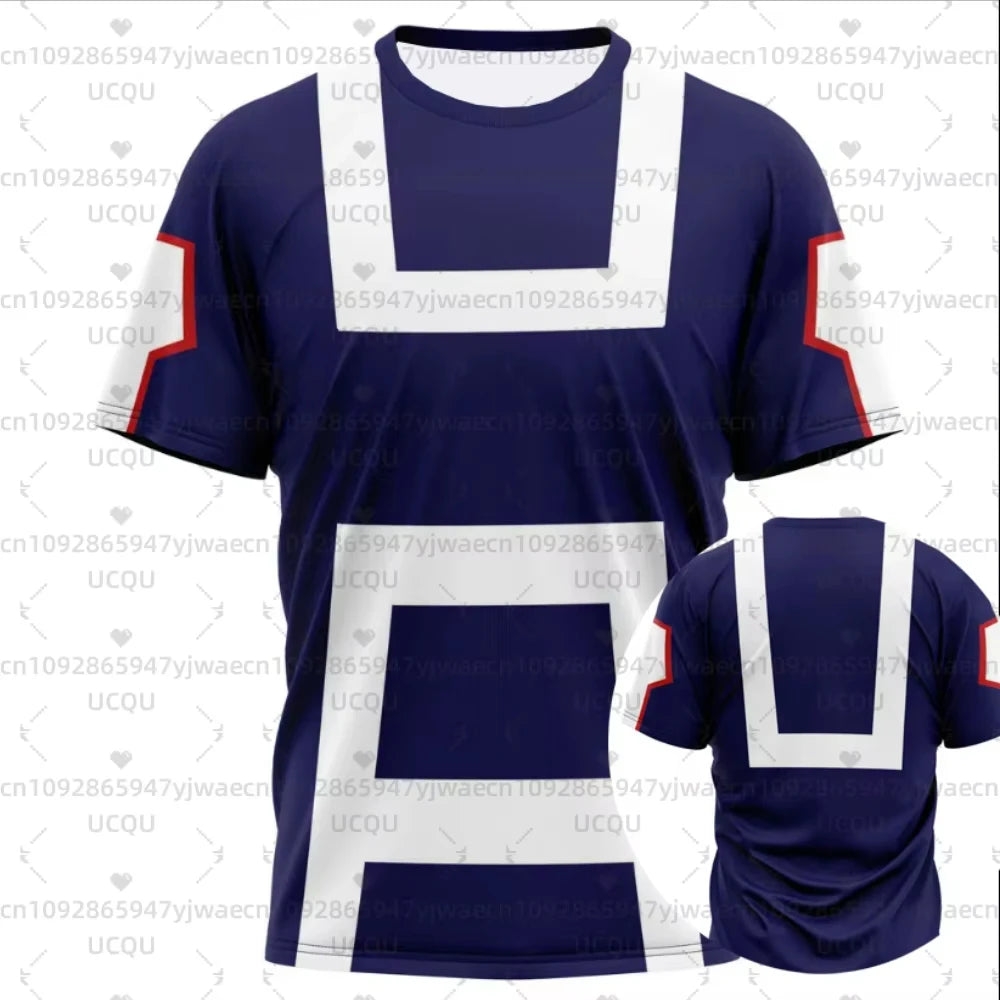 Summer Men's Women's My Hero T-shirt My Hero Academia Nonno 5th Edition Jersey T-shirt Tops All Might Anime Fan Gift