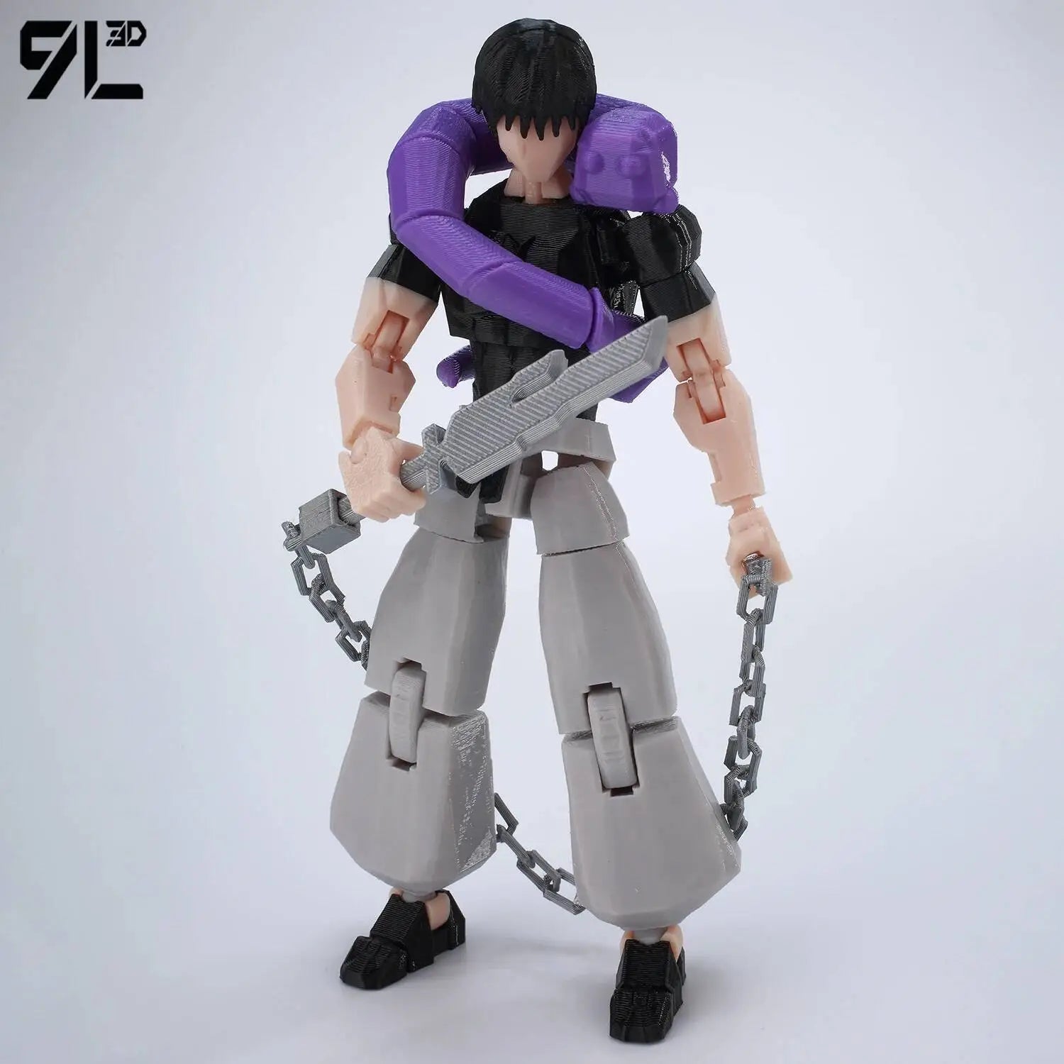 伏黑甚尔最终版-3.jpg Jujutsu Kaisen Gojo Sukuna Articulated Figure – 13 Joints