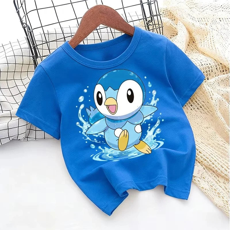 2026 Pokemons Kids T-shirt Anime Game Cartoon Cotton Boys Girl Toddler Tees Streetwear Casual Short Sleeve Childern Clothes Tops