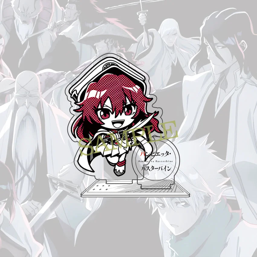 Anime BLEACH 10 cm Acrylic Ichigo Rukia Uryuu Hirako Toushirou Kenpachi Sousuke Standing Model Table Decoration Fan Gift