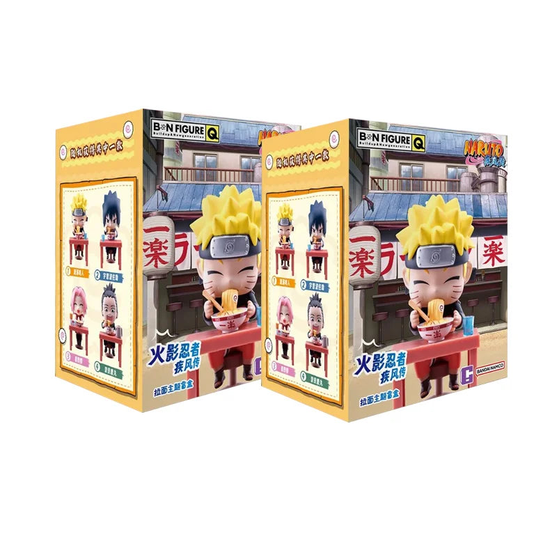 New In Stock Genuine Bandai Naruto Breeze Ramen Lamian Noodles Theme Blind Box Handmade Ornament  Gift Naruto Sasuke Model Toys