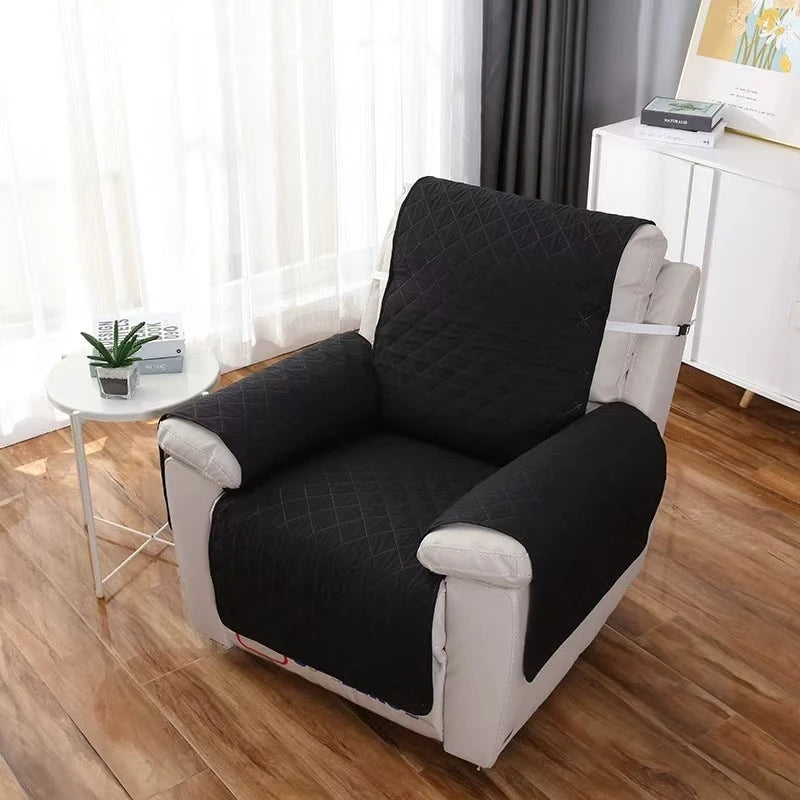 Solid Color Recliner Sofa Cover Dogs Pets Kid Anti-Slip Chair Covers Anti-wear Armchair Slipcovers Furniture Protector
