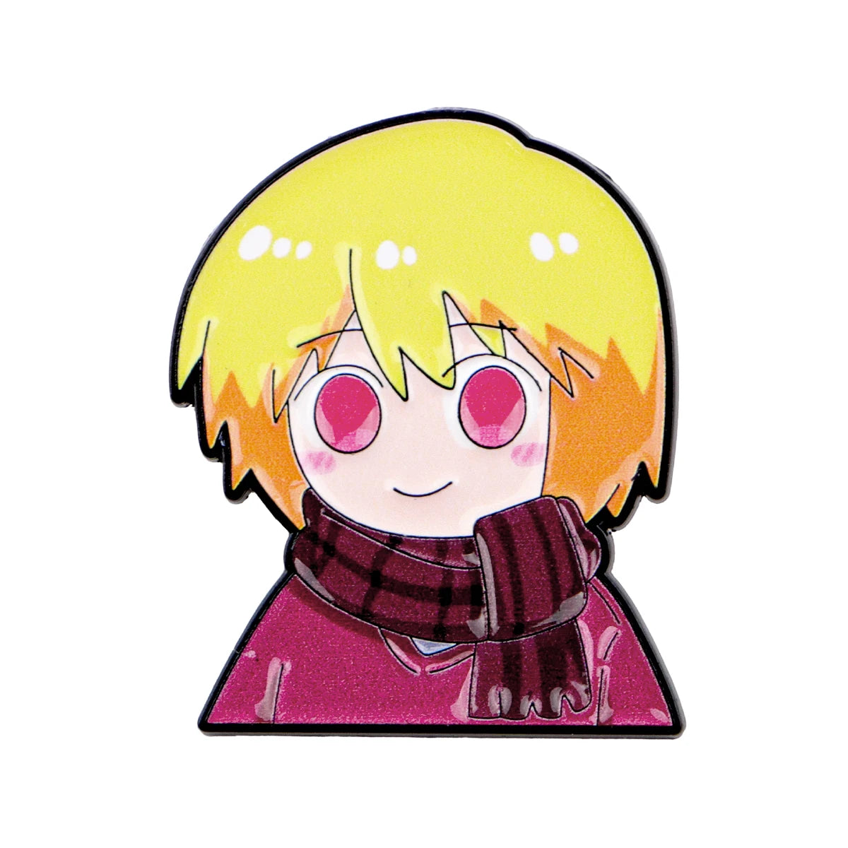 Cool Anime Characters Enamel Pin Cute Heart Sign Manga Figure Metal Lapel Badges Popular Cartoon Jewelry Gift for Fans Collector