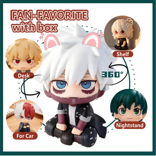 Bestselling My Hero Academia (MHA): Tomura Shigaraki / Izuku Midoriya / Katsuki Bakugo Cute Chibi PVC Figurine | Collectible Toy
