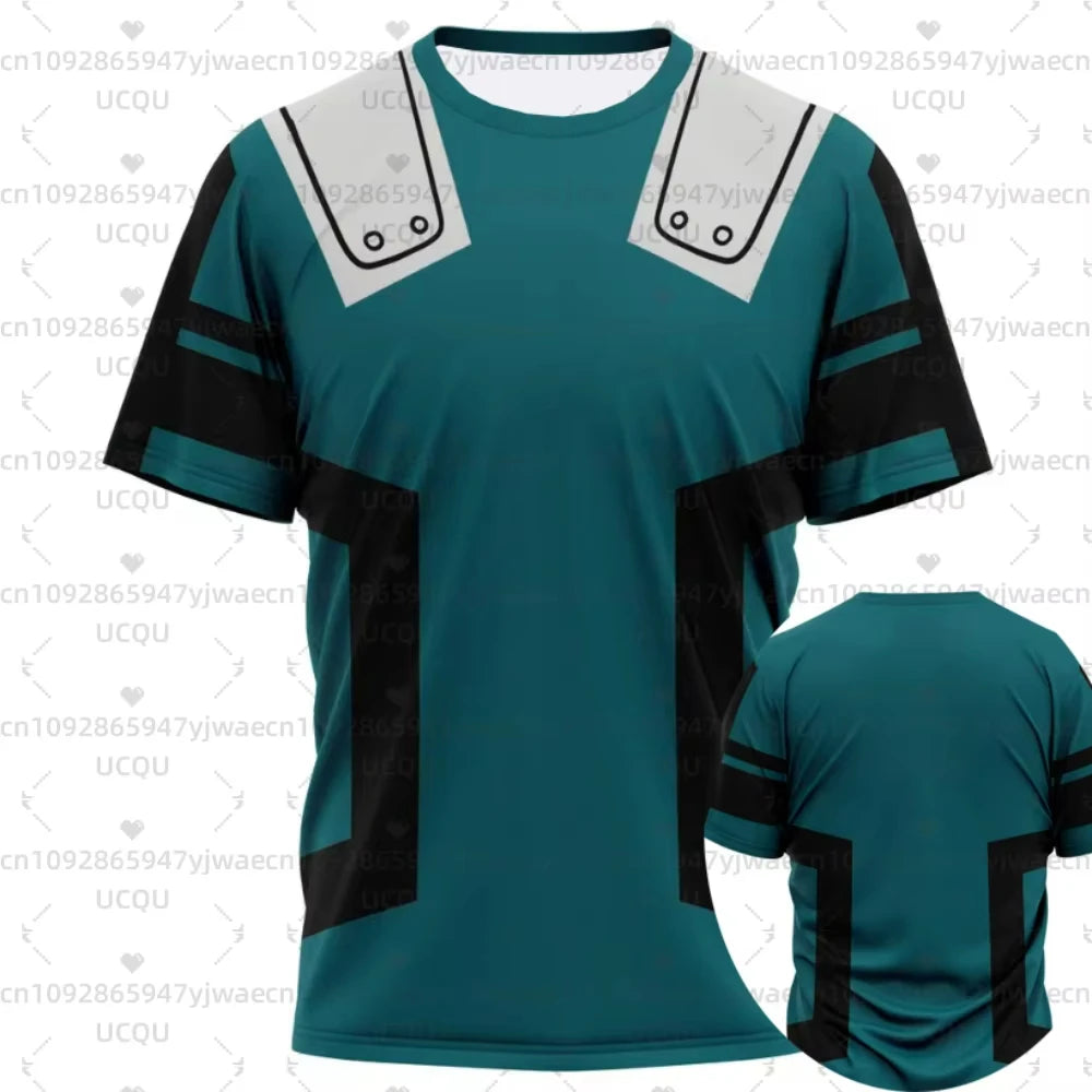 Summer Men's Women's My Hero T-shirt My Hero Academia Nonno 5th Edition Jersey T-shirt Tops All Might Anime Fan Gift