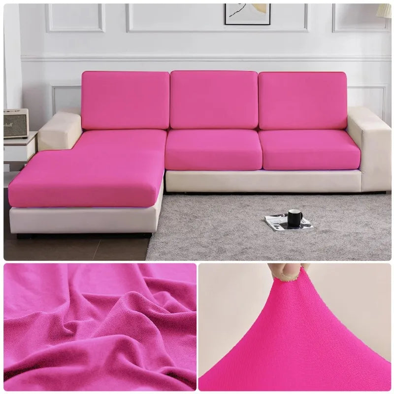 Elastic Sofa Seat Cushion Cover Spandex Polyester Sofa Cover for Living Room Washable Removable L Shape Corner Couch Protector