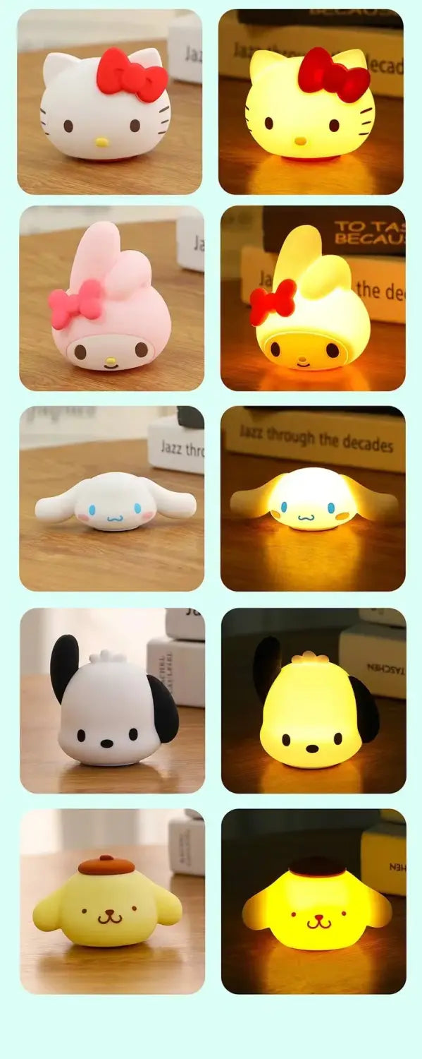 Sanrio Cinnamoroll Silicone Night Light – Cute Kids Lamp