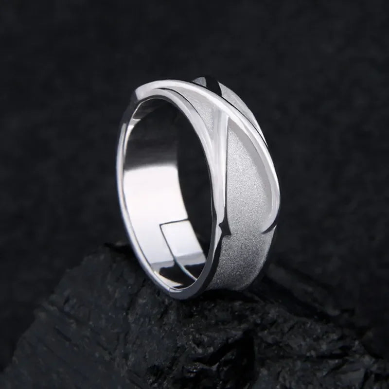 925 Sterling Silver Anime Super Z Goku Black Ring Adjustable Time Finger Ring For Women Men Cosplay Jewelry Rings Accessory