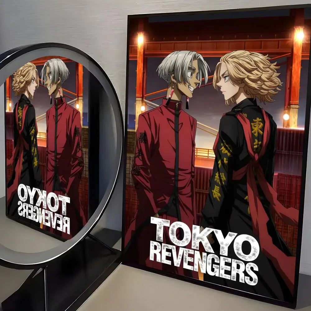 Anime T-Tokyo R-Revenger Poster Modern PP Paper Wall Art Sticker Minimalist Decorative for Cafe Office Bar Home Wall Decor Gift