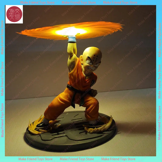 Dragon Ball Z Krillin 3D LED Night Light  AA Battery Powered Anime Desk Lamp Multi-Color Touch Ambient Gaming Room Decor Gift
