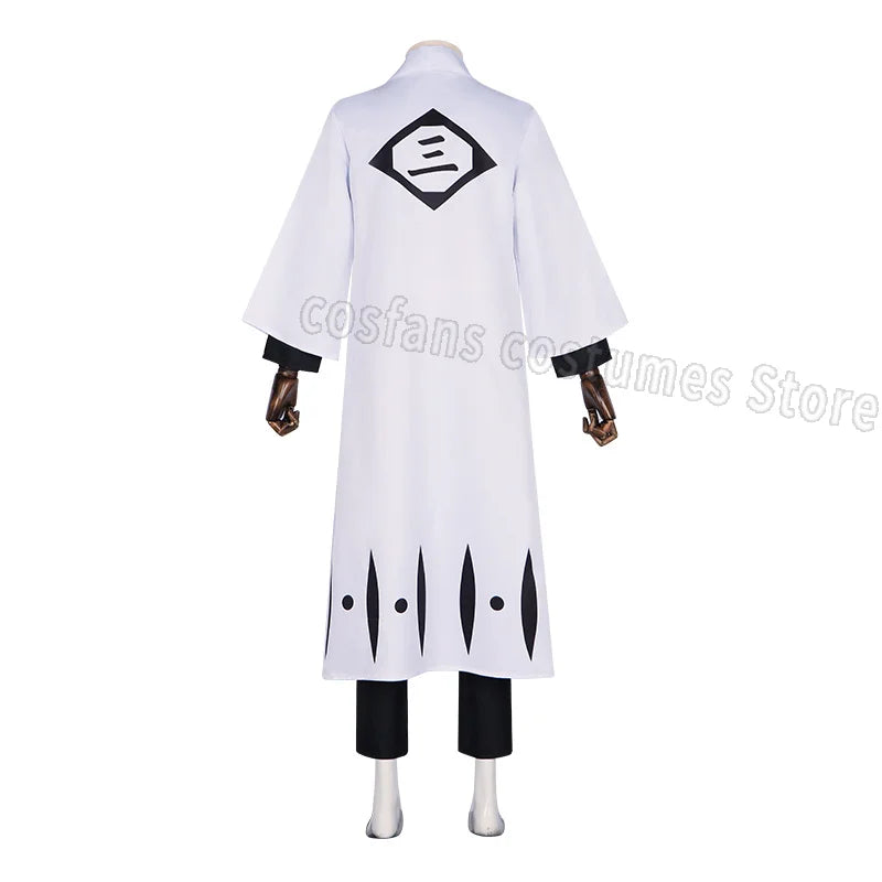 Aizen Sousuke Cosplay Costume Wig Bleach Cosplay Thousand Year Blood War Gotei 13 Team 5 Captain Robe Kimono Outfits Customize