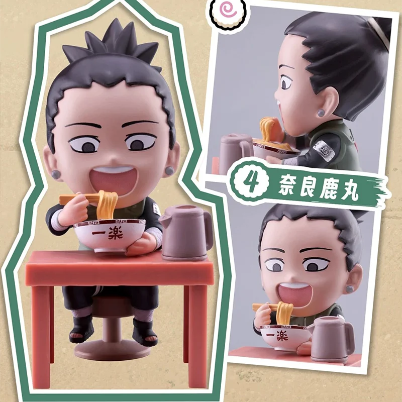New In Stock Genuine Bandai Naruto Breeze Ramen Lamian Noodles Theme Blind Box Handmade Ornament  Gift Naruto Sasuke Model Toys
