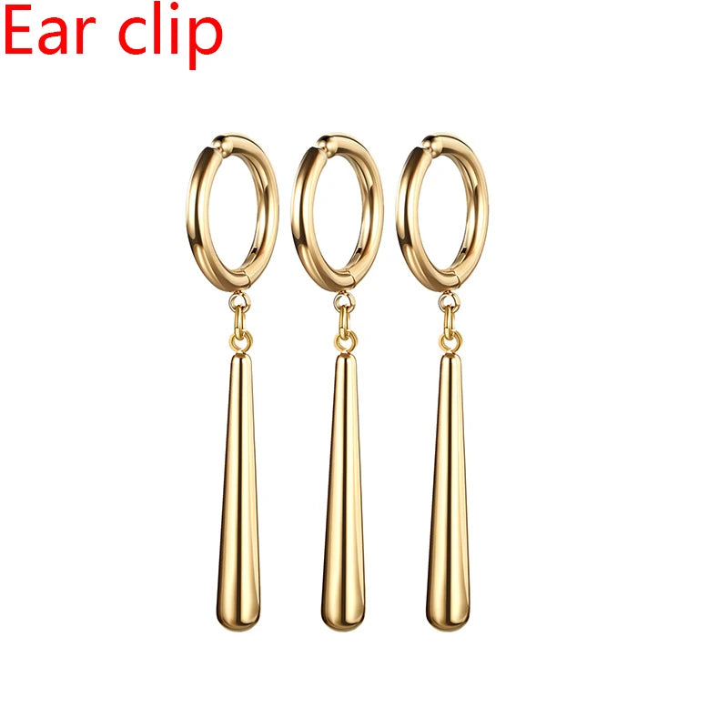 BONISKISS Zorro Earrings for Men Dangle Earrings Ring Stainless Steel Roronoa Anime Cosplay for Men Fashion Desirable Gift