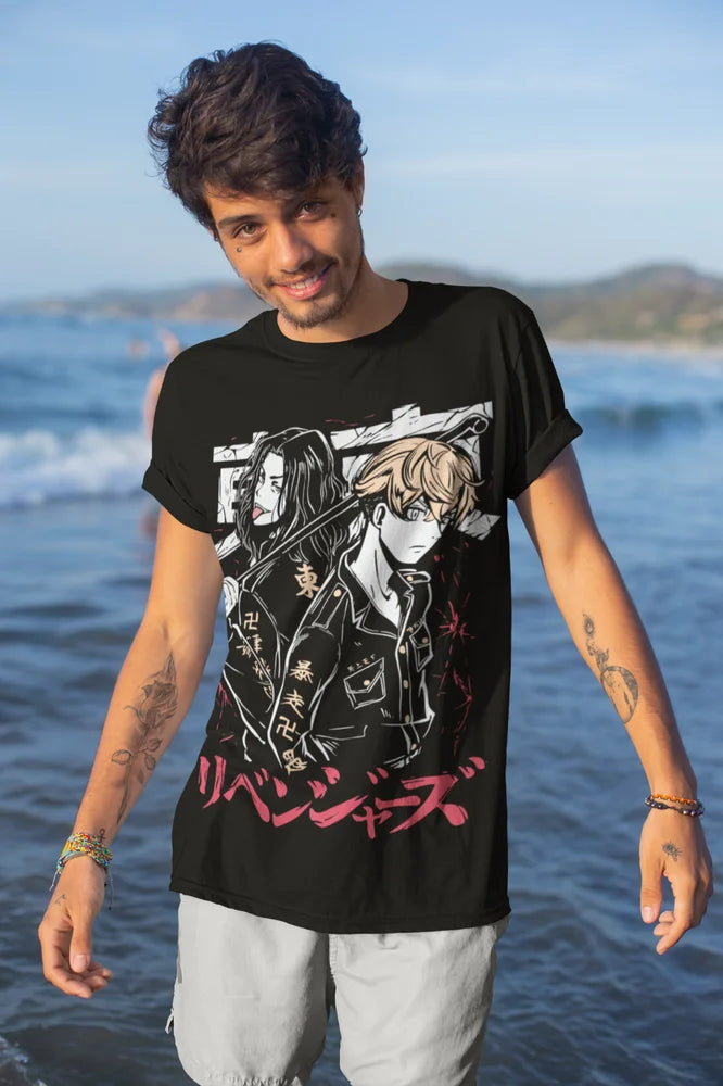 T-Shirt Tokyo Revengers Anime Chifuyu Matsuno Mikey Draken Takemichi Soft Tee