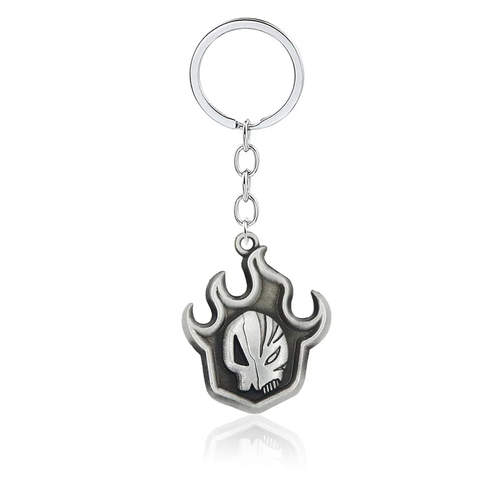 Anime BLEACH Kurosaki Ichigo False Mask Cosplay Necklace Keychain Grimmjow Necklace Cosplay Accessories Man Woman Jewelry Gifts