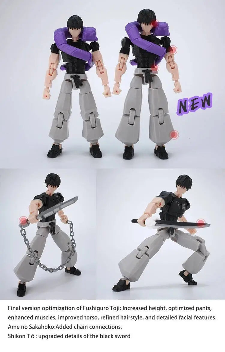 伏黑甚尔最终版-0.jpg Jujutsu Kaisen Gojo Sukuna Articulated Figure – 13 Joints