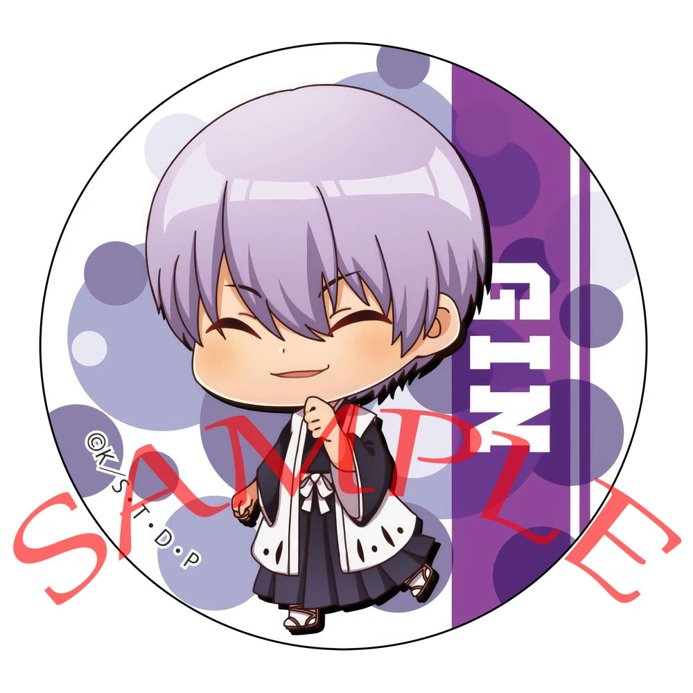 Anime BLEACH Cosplay Urahara Kisuke Ishida Uryuu Inoue Orihime Kuchiki Rukia Kurosaki Ichigo Cartoon Badge Christmas Gifts