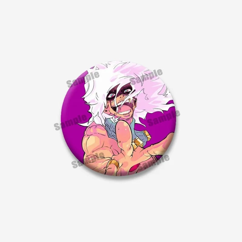 Katsuki Bakugou Izuku Midoriya Cartoon Badges Anime My Hero Academia Round Cosplay Pin Bag Decor Jewelry Brooches Friends Gifts