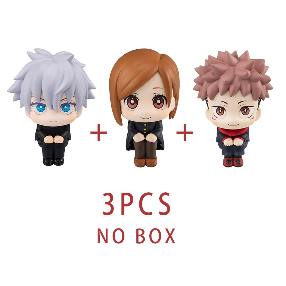 7-9cm Anime Jujutsu Kaisen Figure Itadori Yuji Gojo Satori Fushiguro Megumi Kugisaki Kawaii Toy Car Decoration PVC Model Gift