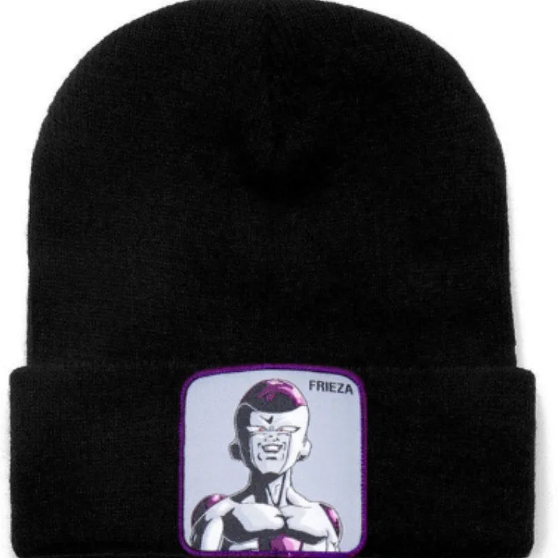 Anime Cartoon Dragon Ball Women Men Knitted Warm Winter Hats For Women Men Solid Hip-hop Casual Cuffed Beanies Bonnet