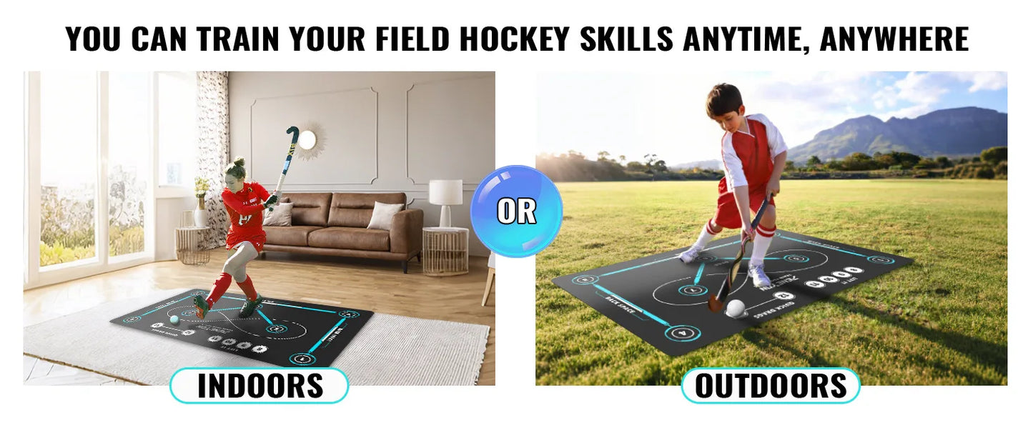 Hockey training pad that can be easily unfolded at any time Rubber pad American sports non-slip and wear-resistant thickened pad