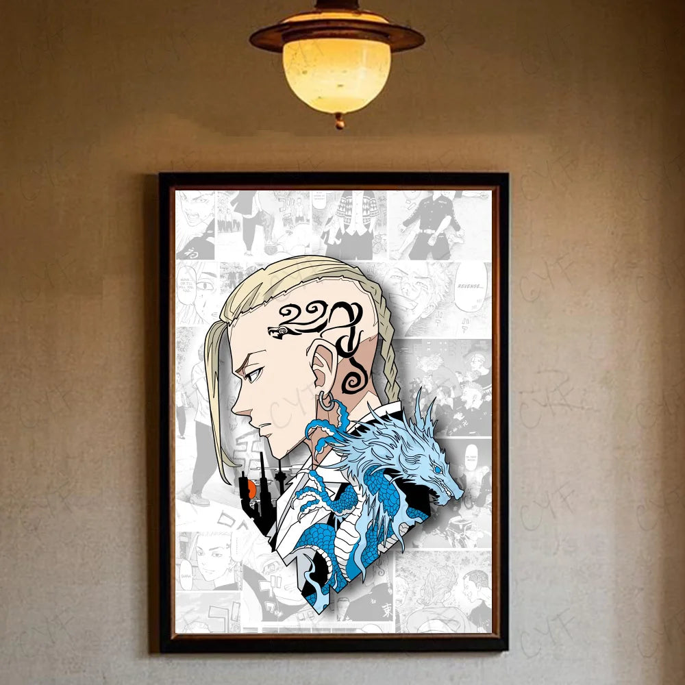 Anime T-Tokyo R-Revenger Poster High Quality Wall Art for Home Office Bedroom Living Room Hallway Bar Perfect Gift Idea