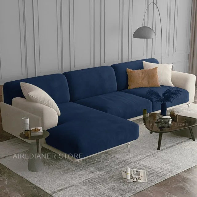 Luxury Soft Velvet Sofa Seat Cover Solid Elastic Sofa Cushion Covers Separate Furniture Protector Sofa Cover Living Room Pets