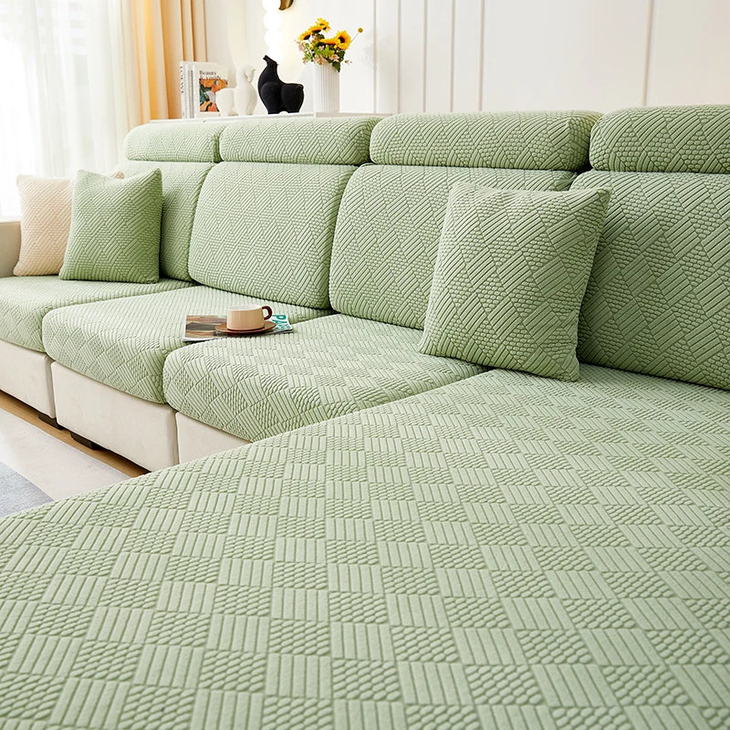 Thicken Sofa Seat Cushion Cover Jacquard Chair Cover Sofa Slipcover Stretch Adjustable Sofa Cover Pets Kids Furniture Protector