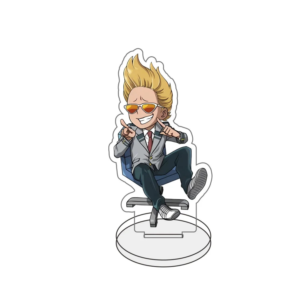 My Hero Academia:  Chibi Kawaii Anime Game Acrylic Stand Figure All Might Eraser Head 10cm Model Plate Desk Decor Keyring