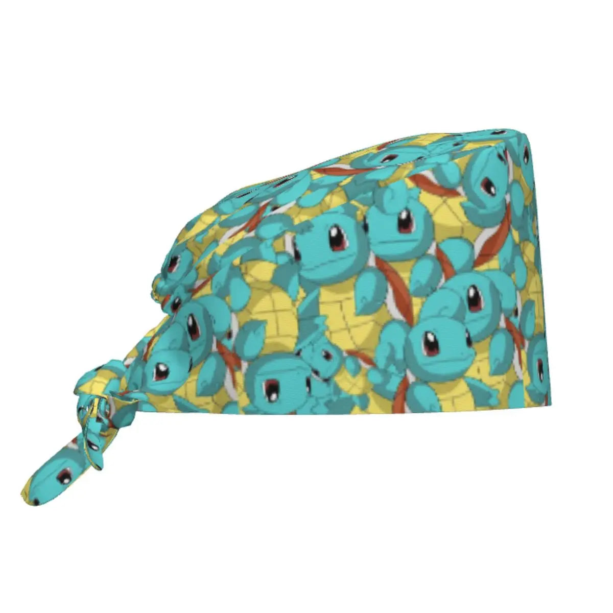 Custom Squirtles Anime Breathable Scrub Hat Surgical Scrub Caps Unisex Nurse Medical Cap Work Scrubs Hat for Medical Surgical
