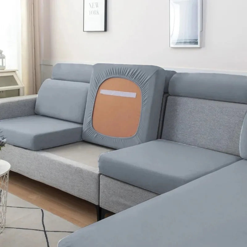 Elastic Sofa Seat Cushion Cover Spandex Polyester Sofa Cover for Living Room Washable Removable L Shape Corner Couch Protector
