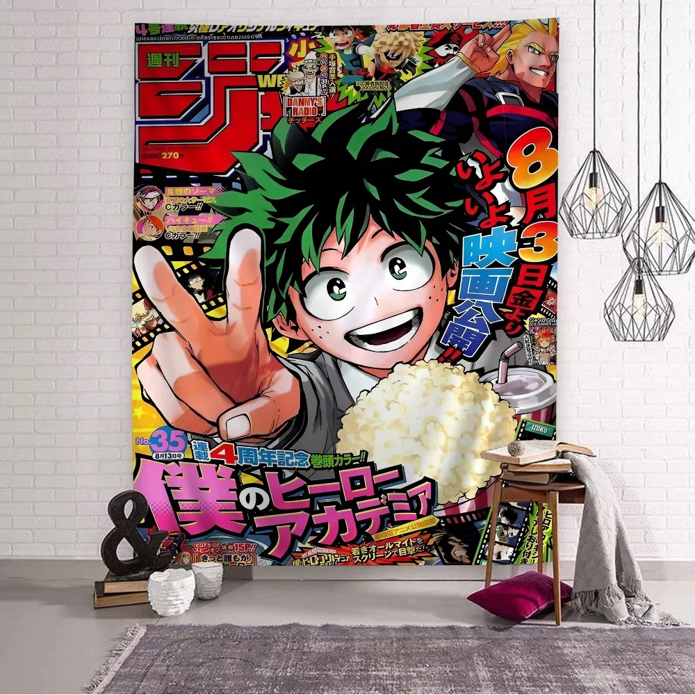 VIKAMA My Hero Academia Anime Tapestry Cute Decorative Wall Hanging Perfect For Living Rooms, Bedrooms, And Home Decor