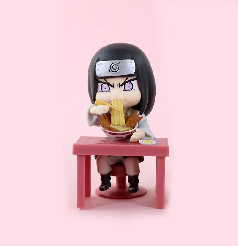BanDai Blind Box | Naruto Shippuden Ramen Theme Blind Box Q Version Naruto & Sasuke Figures Desktop Ornament Anime Peripherals