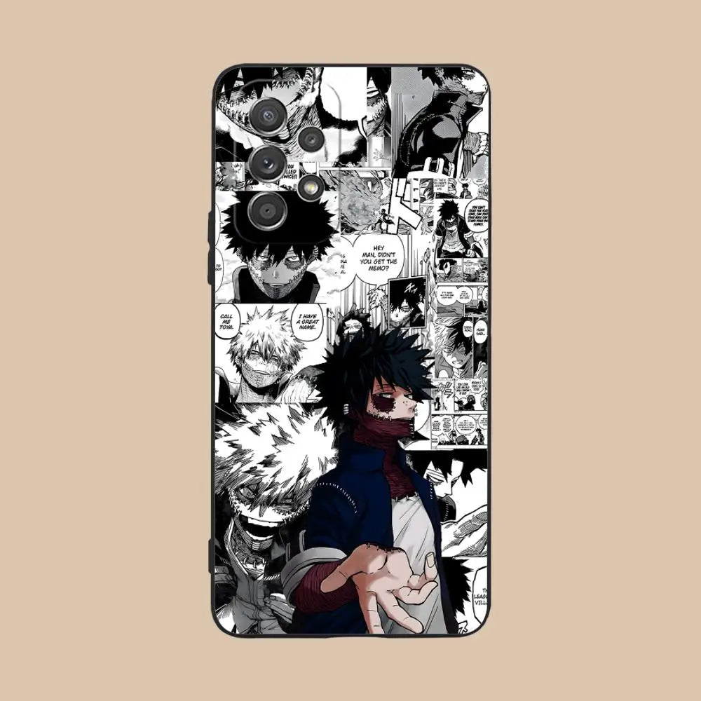 My Hero Academia Dabi Phone Case for Samsung Galaxy A73 72 71 70 56 55 54 53 52 36 35 34 23 16 15 5G Colour Protective Pretty