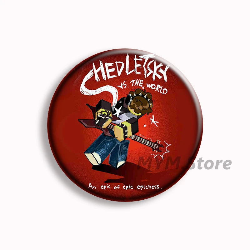 Forsaken Telamon Anime Soft Button Pin Shedletsky Brooches Badge Bag Decor Jewelry Fans Collect Gamer Friends Gifts