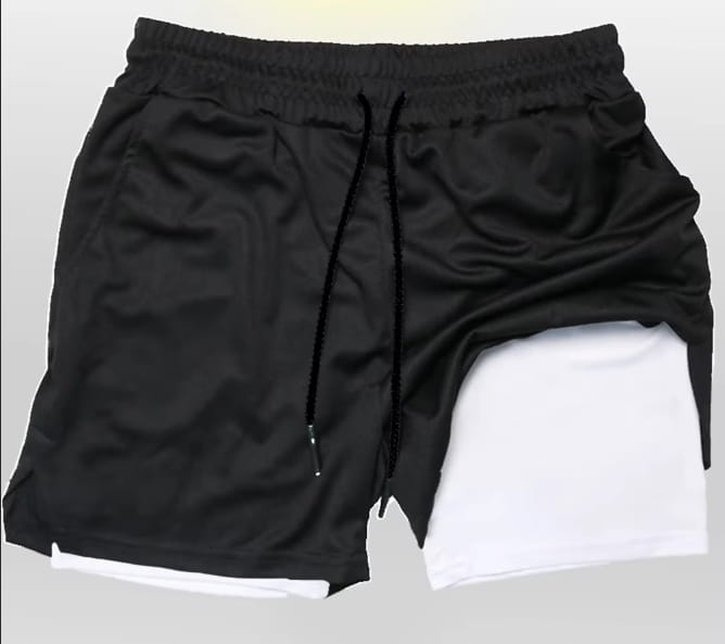 Naruto Naruto 2-in-1 Gym Shorts – Breathable Training Shorts