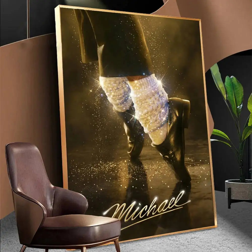 Michael 2026 Movie Biopic Michael-Jackson Anime Posters Sticky Whitepaper Prints Posters Artwork Kawaii Room Decor