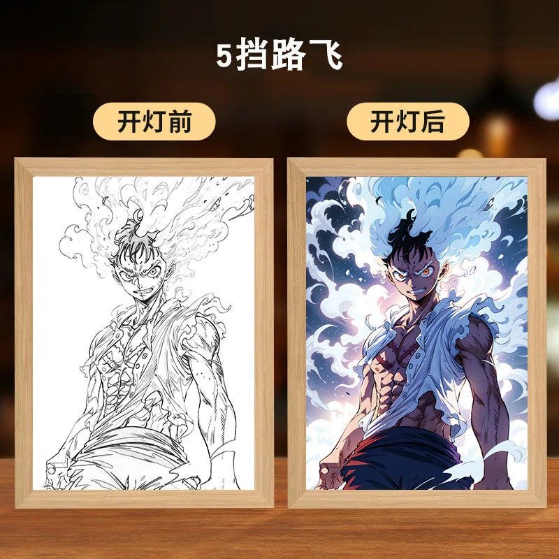 Jujutsu Kaisen Anime Figure Led Gojo Night Light Painting Decor Photo Satoru Gojo Room Decoration Kid Birthday Christmas Gift