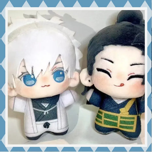 Jujutsu Kaisen Gojo Satoru Suguru Geto Plush Doll Set 10cm Cute Anime Stuffed Toy Fan Collection Birthday Gift Home Decoration