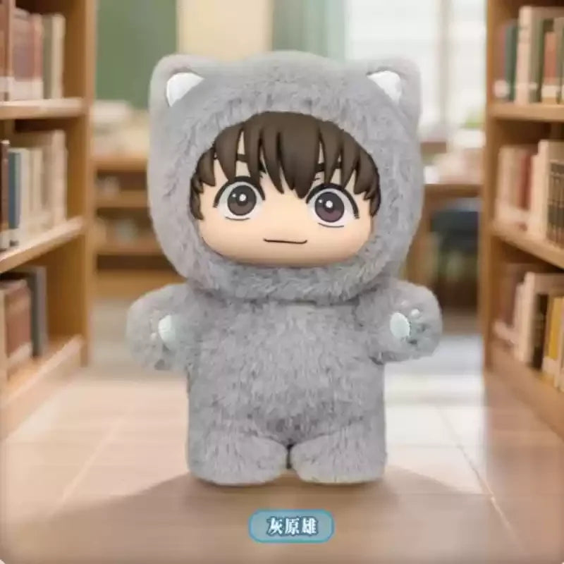 Authentic Eaki Jujutsu Kaisen Season 2 Cat Park Party Gojo Satoru Blind Box Plush Doll Pendant Model Collection Boy Girl Gift