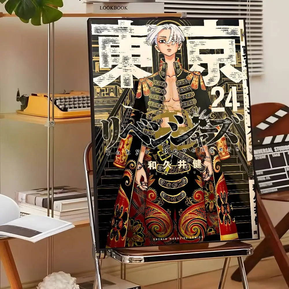 Japan Anime Tokyo Revengers Poster art canvas HD aesthetic Printing Paper Wall Art for Living Room Bar fashion Home Decor