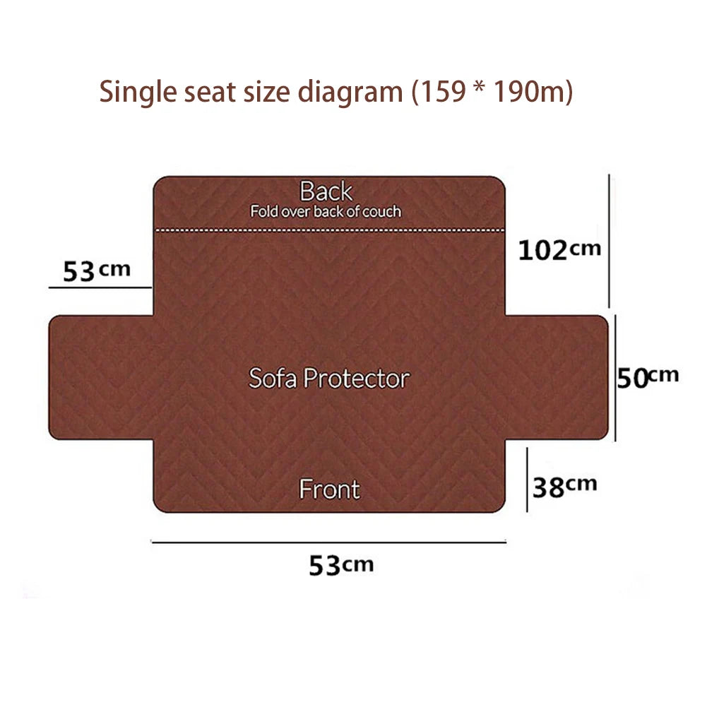Recliner Sofa Protector Cover with Armrests Pockets Armchair Case Plush Sofa Cover Non-Slip Wear Resistant Chair Covers
