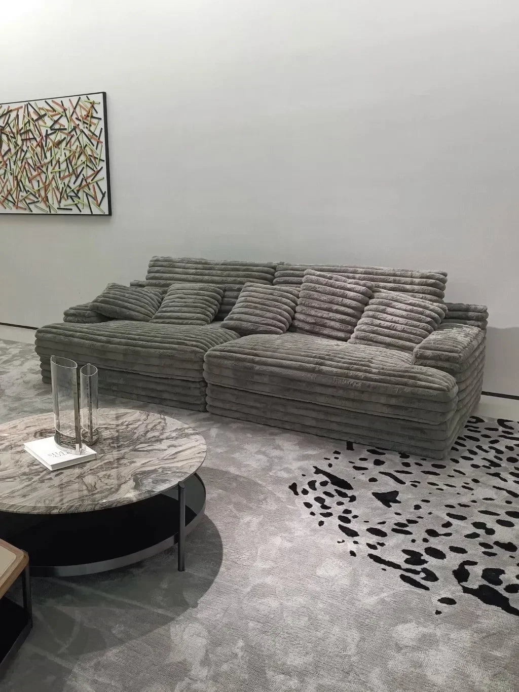 Design Filler Living Room Sofas European Beige Luxury Floor Compressed Sofas Puffs Recliner Modern Divani Soggiorno Furniture