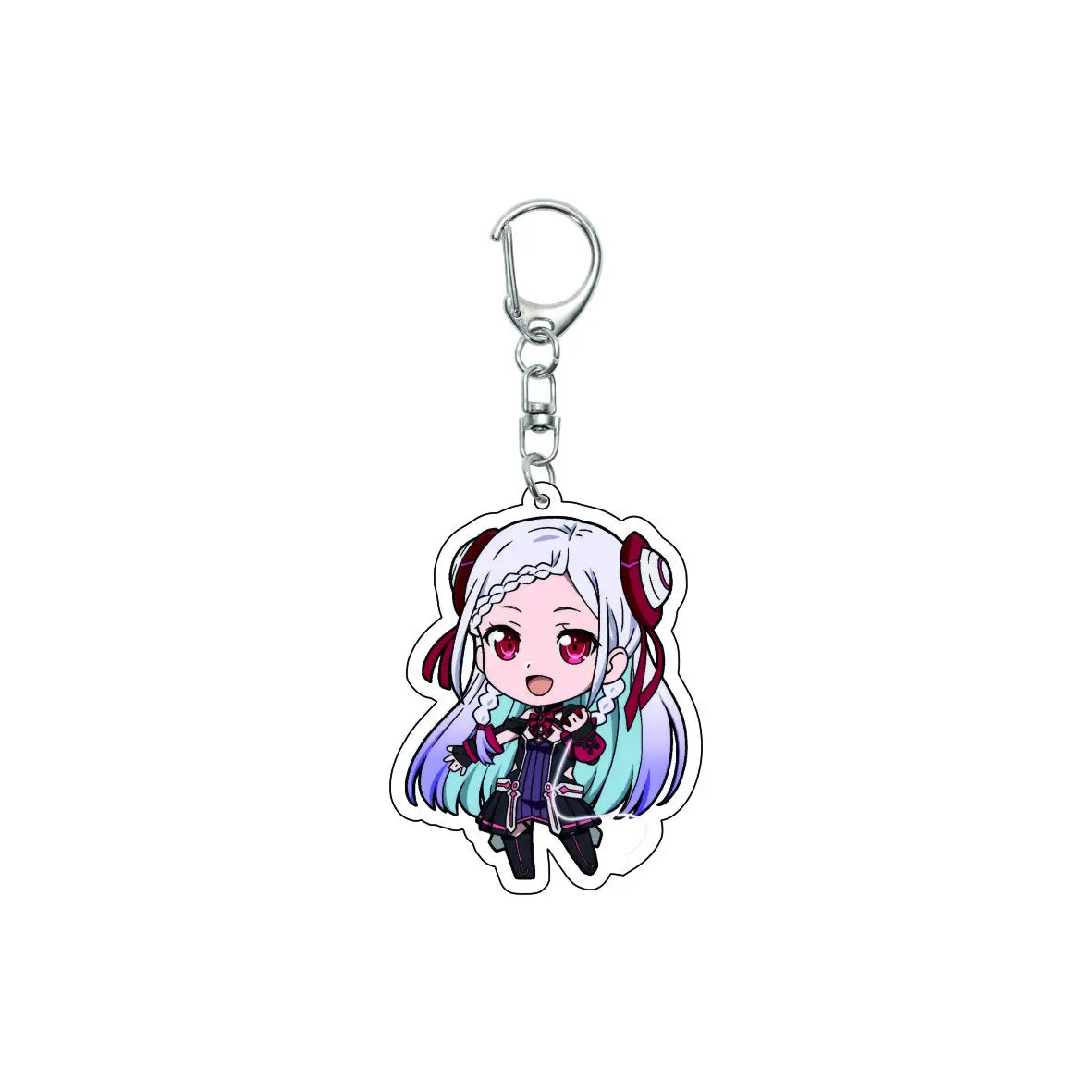 55MM Anime Sword Art Online Keychain Alice Synthesis Kirigaya Kazuto Yuuki Asuna Key Chain Acrylic Model Plate