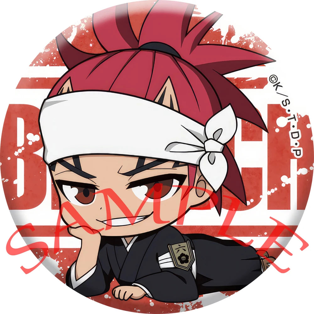 Anime BLEACH Cosplay Urahara Kisuke Ishida Uryuu Inoue Orihime Kuchiki Rukia Kurosaki Ichigo Cartoon Badge Christmas Gifts