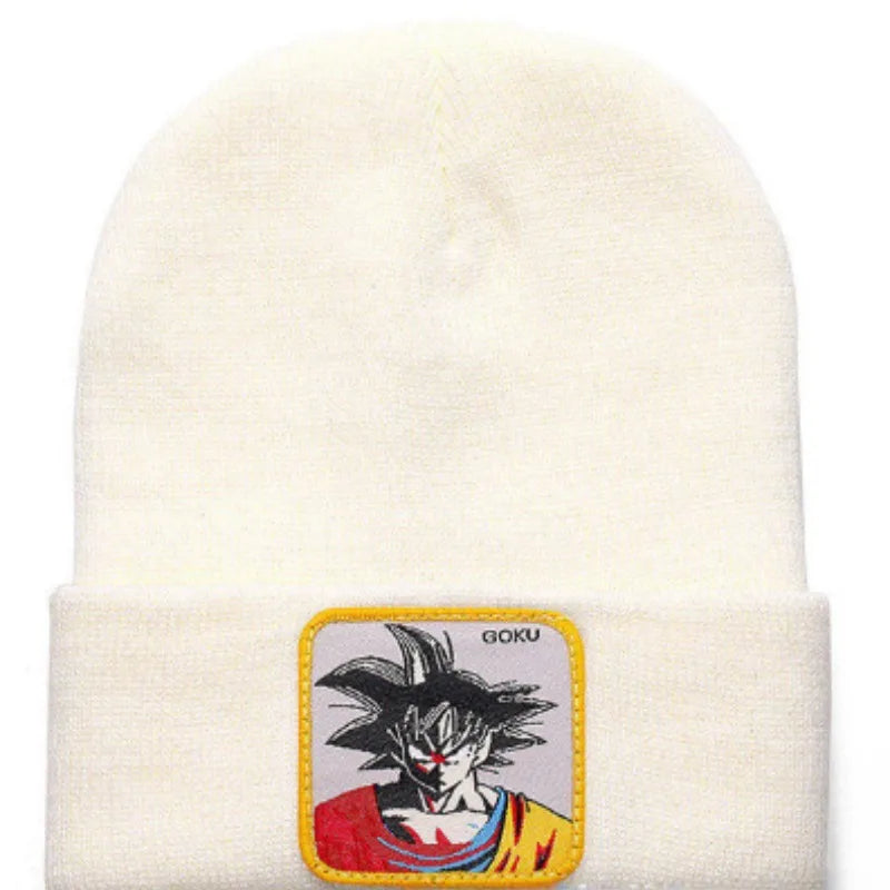 Anime Cartoon Dragon Ball Women Men Knitted Warm Winter Hats For Women Men Solid Hip-hop Casual Cuffed Beanies Bonnet