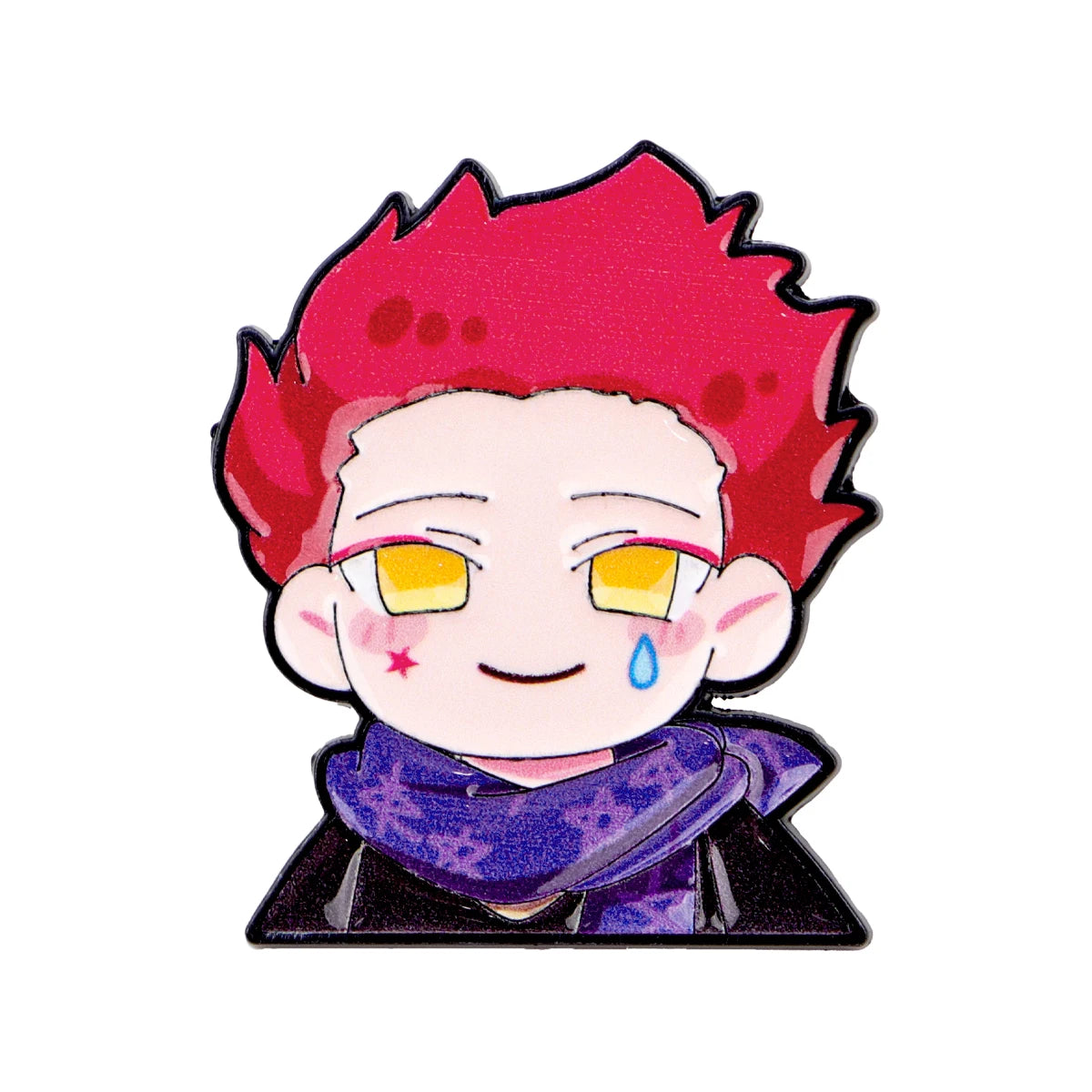 Cool Anime Characters Enamel Pin Cute Heart Sign Manga Figure Metal Lapel Badges Popular Cartoon Jewelry Gift for Fans Collector
