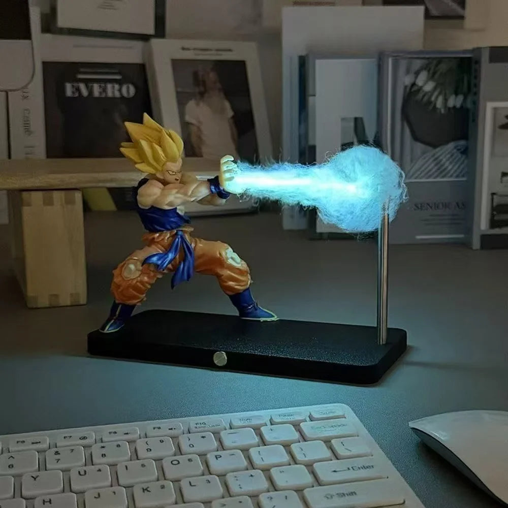 Rechargeable Dragon Ball Gogeta Lamp Gogeta Ligh Son Goku Light Lamp Model Kakarotto Kamehameha Wave Magnetic Ornament Anime